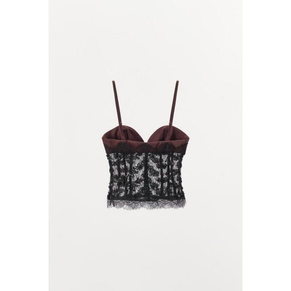 ZARA SEQUINNED LACE CORSETRY-INSPIRED - Picture 8 of 9